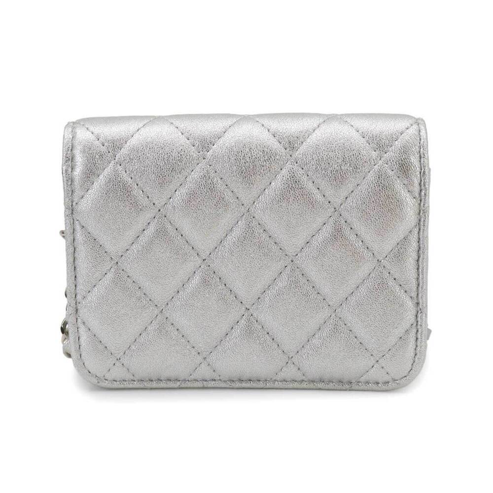 CHANEL Silver Leather Fanny Pack - Picture 3 of 9